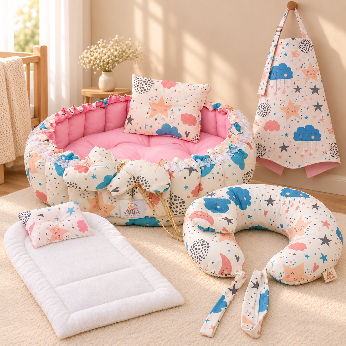 Rosy sky _ Round set