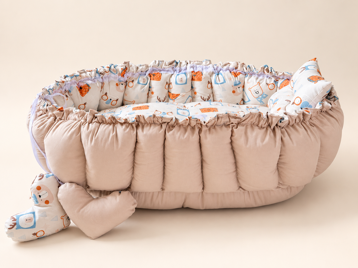 Cute Beige _ Oval Baby Nest