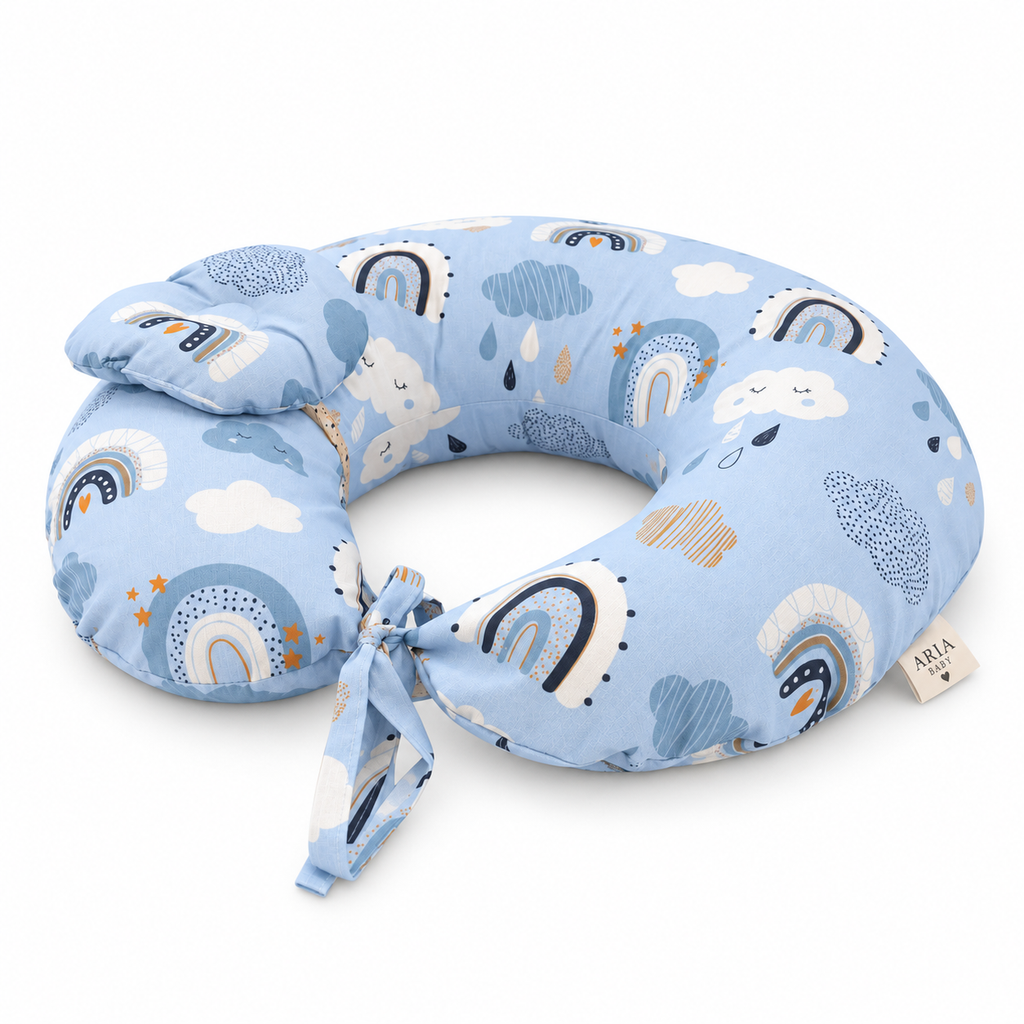 Dark Blue Rainbow _  Nursing Pillow