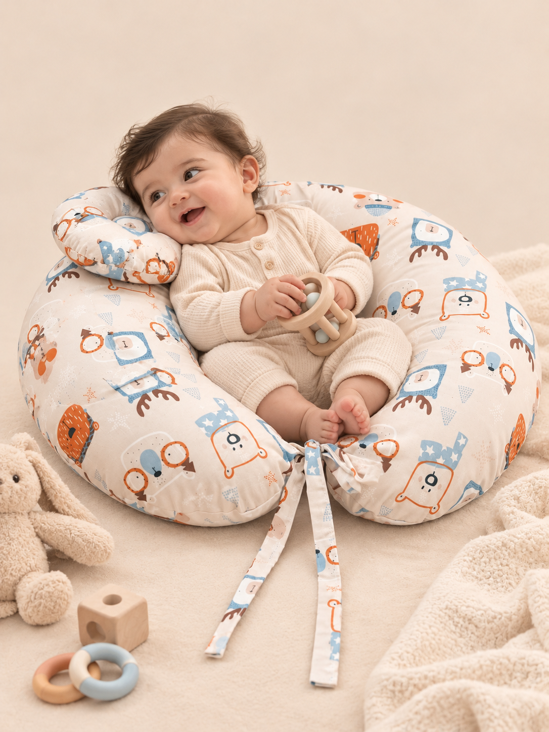 Cute Beige _ Nursing Pillow