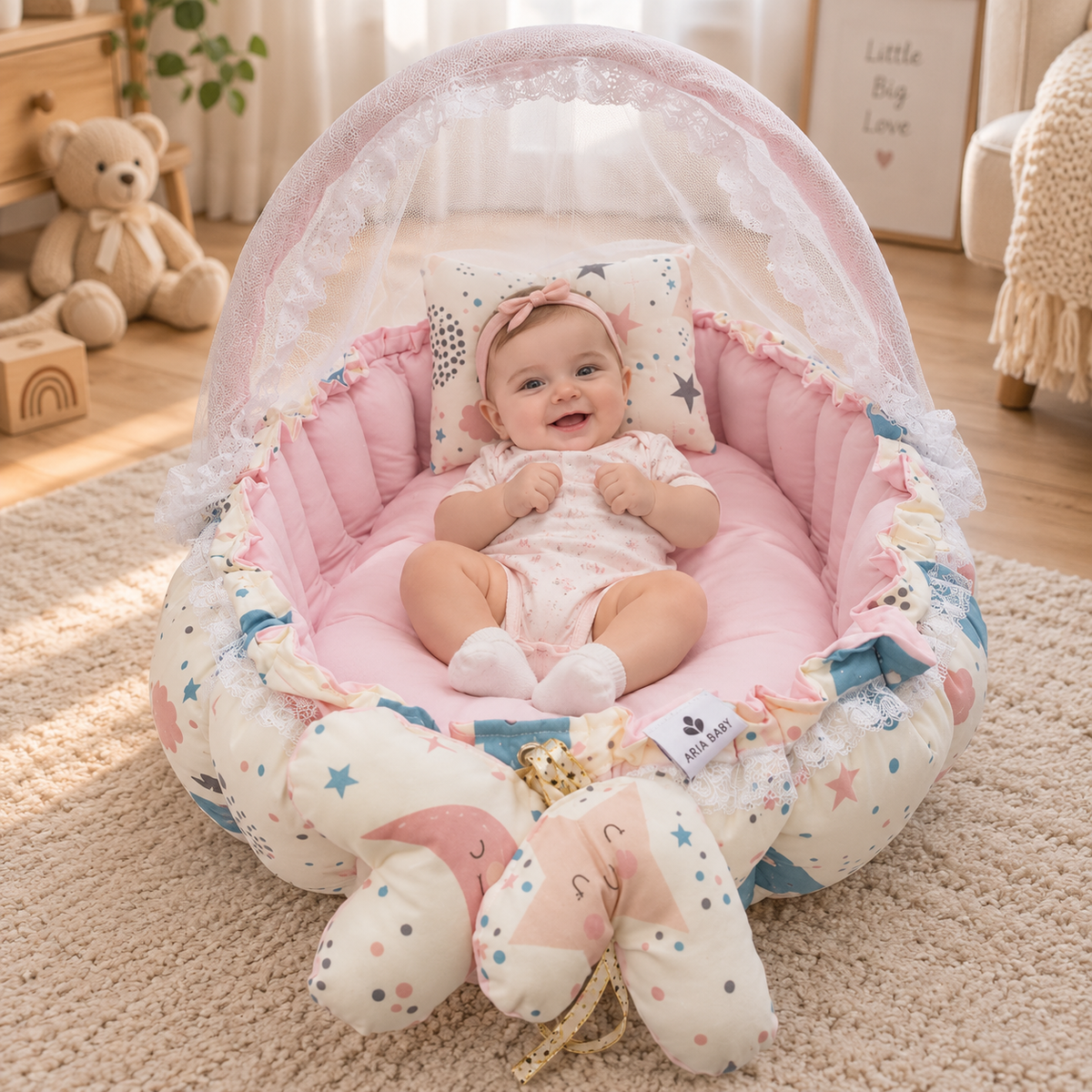 Rosy Sky _ Oval Baby Nest