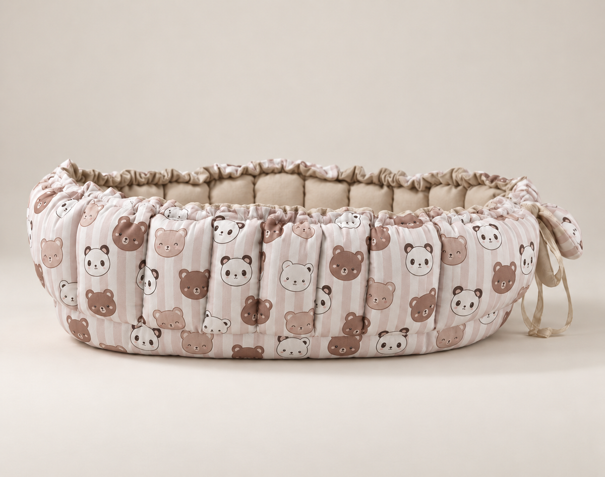 Banda Beige _ Oval Baby Nest