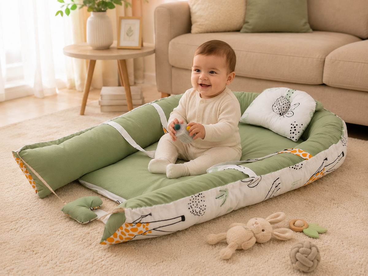 Giraffe Green _ Support Baby Nest