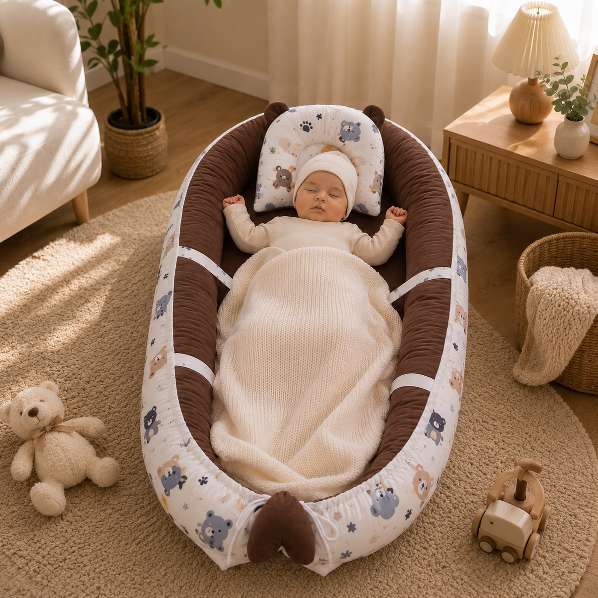 Brown Cat - Support Baby Nest