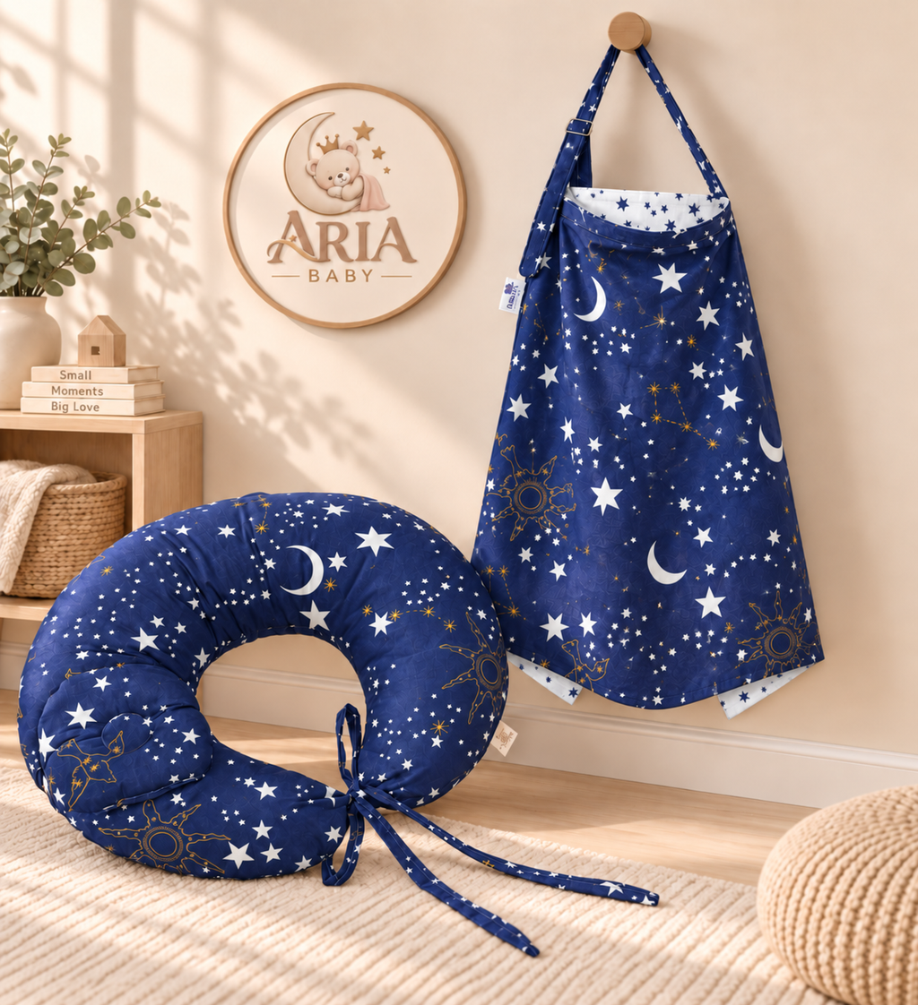 Navy Stars _ Nursing Comfort set