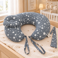 Gray stars _ Nursing Pillow
