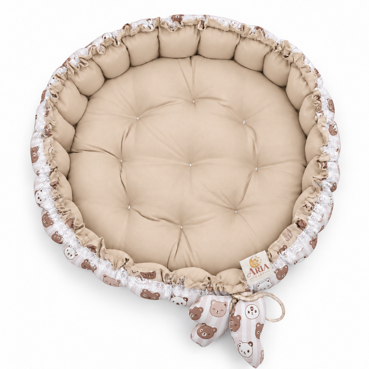 Banda Beige _ Round Baby Nest