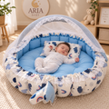 White Rainbow_ Round Baby Nest