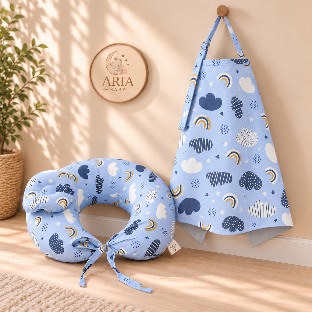 Dark Blue Rainbow _ Nursing Comfort Set