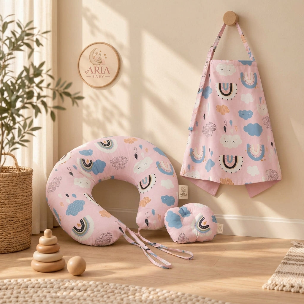 Pink Rainbow _ Nursing Comfort Set